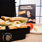 Grill elektryczny opiekacz kontaktowy stołowy rozkładany panini 1600W nominalna