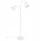Lampa Stojąca Podłogowa Biała Regulowana 170cm Na 2x E27 LED + Włącznik do salonu sypialni pokoju dziecięcego