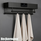 GRZEJNIK OSUSZACZ WIESZAK ŁAZIENKOWY ELEKTRYCZNY OGRZEWACZ RĘCZNIKÓW 450W 600 mm 180 mm grzewcza czarny