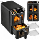 Frytkownica beztłuszczowa 2x5,5L 11l AIR fryer pionowa 2460W czarny