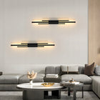 Kinkiet Ścienny LED Lampa Czarny Wewnętrzny Nowoczesny Loft Salon 8W 3000K oprawa aluminiowa, 3 źródła światła, ciepła