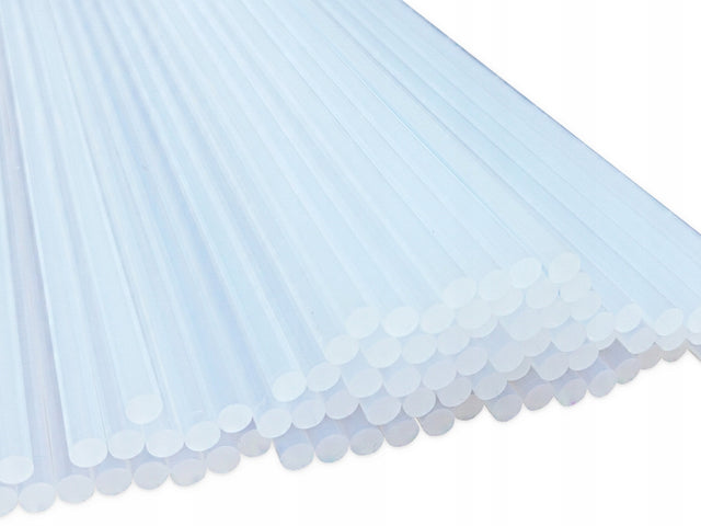 Klej do pistoletu na gorąco termotopliwy elastyczne wkłady 7 x 300 mm 1kg sztyfty bezbarwne do rękodzieła i napraw