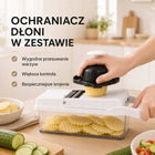 Krajalnica do Warzyw Owoców Szatkownica 8 Ostrzy Kostka Plastry Paski ręczna siekaczka kuchenna do krojenia i siekania