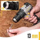 Wiertarko Wkrętarka Akumulatorowa Udarowa Bezszczotkowa 75Nm 20V 2xAku 13MM do wiercenia i wkręcania, Li-Ion 2 Ah