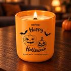 Świeca sojowa zapachowa Halloween Dynia Pumpkin Spice 175 g drewniany knot świeczka aromatyczna do domu, dekoracja
