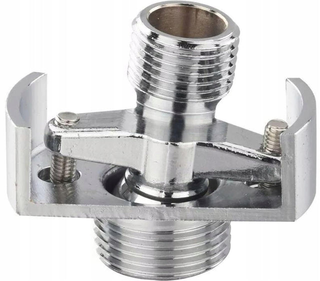 Adapter do baterii prysznicowej Clawfoot Tub Short 18mm przyłącze podtynkowe, element montażowy do wanny, białe