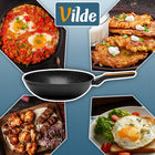 Wok GRANITOWY duża patelnia głęboka do smażenia duszenia 32 cm VILDE powłoka non-stick, indukcja, zmywarka
