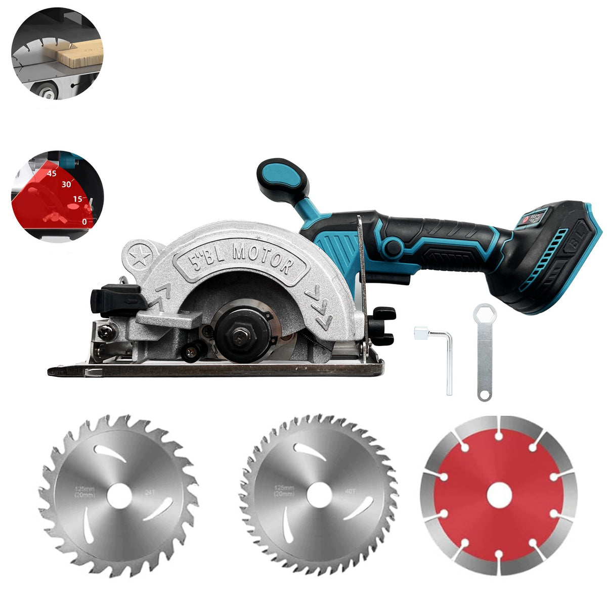 125 mm do 18 V Makita akumulatorowa pilarka tarczowa bezszczotkowa ręczna piła do cięcia