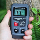 Wilgotnościomierz do drewna Miernik wilgotności drewna wyświetlacz LCD tester wilgoci, pomiar desek i tarcicy, kontrola