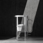 Szklany dzbanek filtrujący Wessper D2 Borosilicate 3l biały + 2x filtr