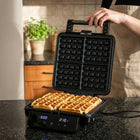 Opiekacz do kanapek 4w1 panini grill elektryczny gofrownica sandwich 2200W nominalna czarny