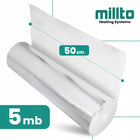 Ekran Zagrzejnikowy Mata Aluminiowa 5m Pianka Izolacyjna Odbijająca Ciep GO 500 mm szary