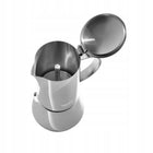 Kawiarka zaparzacz do kawy espresso Działa na Indukcja Gaz Stalowa 500ml moka pot, 10 filiżanek, srebrna, można myć w