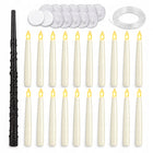 Podwieszane Świece LED z Magiczna Różdżką - Dekoracja Halloween wiszące lampki, 20 sztuk, plastikowe ozdoby na imprezę