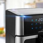 Frytkownica beztłuszczowa airfryer frytownica duża 12 programów 10l 1800W srebrny/szary