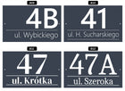 Tabliczka Adresowa Numer na dom antracyt Duża - metalowa - UV oznaczenie posesji, szyld budynku, tablica