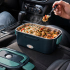 Elektryczny lunchbox pojemnik podgrzewacz obiadu do auta + torba termiczna na posiłki do pracy i szkoły 1,5 l metalowy