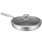 Patelnia stalowa z pokrywą 28 cm plaster miodu Indukcja Gaz Edenberg nieprzywierająca non-stick do smażenia ceramiczna
