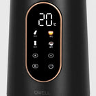 Czajnik elektryczny bezprzewodowy regulacja temp. czarny LED 1,7l 2200W 1.7 l 2200 w metal, tworzywo sztuczne