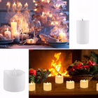 Świeczki LED Tealight Bezpłomieniowe na Baterie Zestaw 24 szt Ciepłe wkłady do lampionu i stroika, dekoracja stołu
