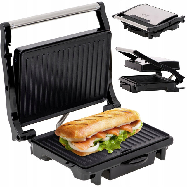 Grill Elektryczny do Tostów Mięsa Warzyw 2100W Opiekacz Składany Camry nominalna