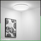 Plafon LED Panel Natynkowy Sufitowy Lampa 18W Okrągły IP44 33cm Nie Mruga do łazienki, kuchni, neutralna barwa