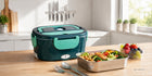 Elektryczny lunchbox termos obiadowy samochodowy Redleaf DFH-001 zielony pojemnik na żywność 1500 ml do zmywarki