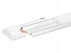 Lampa Natynkowa LED Ledpanele Longa 36W 120 cm 4000K Zestaw 6 sztuk oprawa warsztatowa do garażu i magazynu, biała z