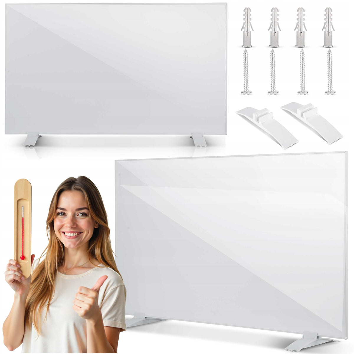 Grzejnik na podczerwień promiennik podczerwieni 600W BERDSEN + nogi 600 W