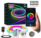 Taśma neon LED 5m 5050 RGB wifi tuya aplikacja pilot wododporna pasek 12V podświetlenie dekoracyjne, oświetlenie