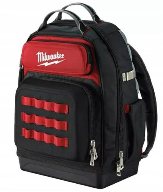 Milwaukee plecak premium z wzmocnioną podstawą 4932464833 organizer narzędziowy wodoodporny, przegrody wewnętrzne, kieszenie na zamek i rzep