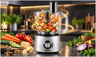 Robot kuchenny wielofunkcyjny 1800W blender wyciskarka malakser szatkownica nominalna czarny