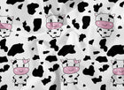 Pościel 140x200 +1 Poszewka 70x80 Komplet Pościeli happy COW krówka krowa biała bielizna sypialniana, na kołdrę i