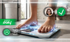 Waga łazienkowa elektroniczna analityczna aplikacja po polsku BMI 24W1 LCD biały
