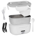 Elektryczny lunch BOX termos obiadowy pojemnik 24V samochodowy biurowy podgrzewacz do posiłków 1100 ml, na ciepły obiad