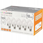 Zestaw 10x Żarówka LED E27 10W=75W 1055lm 270° Brak Migotania Ciepła 3000K Kulka, tradycyjny kształt do lamp domowych
