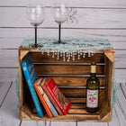 Skrzynka drewniana 50x40x30cm kosz prezentowy doniczka organizer dekoracja pojemnik na drobiazgi, 60 l, w kolorze