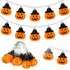 GIRLANDA LAMPKI DYNIE ŚWIECĄCE 10 LED WISZĄCE DEKORACJA NA HALLOWEEN 150 CM łańcuch świetlny, ozdoba imprezowa, bal