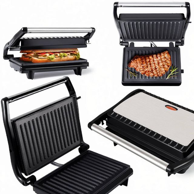 Grill opiekacz elektryczny 1500W kontaktowy mocny nominalna