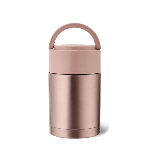 Termos obiadowy Pojemnik termiczny różowy 600ml lunchbox na zupę i drugie danie, do pracy i szkoły