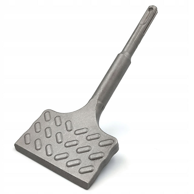 Dłuto SDS plus szerokie podgięte do skuwania betonu płytek 165 x 75mm mocne przecinak łopatkowy płaski, usuwanie okładzin