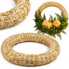 10X Podkład Słomiany Wianek Ze Słomy Baza Stroik Do Wianka Wieniec DIY 25cm obręcz florystyczna, kompozycje kwiatowe i