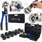 Praska zaciskarka do RUR PEX hydrauliczna zestaw 12 matryc TH u V 15-32mm do instalacji wodnych, ręczna, wymienne