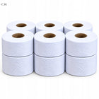 Papier toaletowy jumbo Zefir 3-warstwy biały celuloza 12szt mocny 447 listków, bezzapachowy, suchy, rolka higieniczna