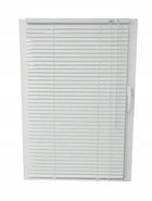 Żaluzja aluminiowa 25 mm biała pozioma gotowa na wymiar 40x130 cm osłona okienna, regulacja światła, do domu i biura