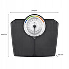Klasyczna Waga Łazienkowa mechaniczna Analogowa do 180 KG czarna webber BMI czarny