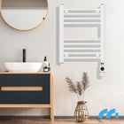 GRZEJNIK ŁAZIENKOWY ELEKTRYCZNY DRABINKA OLEJOWY ŚCIENNY TERMOSTAT 300W 400 mm 630 mm grzewcza biały