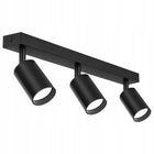 Lampa Sufitowa Żyrandol Plafon Tuby Metal LED GU10 oprawa punktowa kwadratowa czarna 1x10 W do salonu i przedpokoju