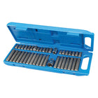 Zestaw bitów kluczy imbus spline torx 40 el bity walizka+adaptery 1/2, 3/8 do śrub, mechaniki samochodowej i prac