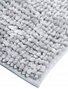 Dywanik Łazienkowy mata łazienkowa 40x60 miękki gruby Chenille szary chodnik kąpielowy, prostokątny, poliester, 20 mm